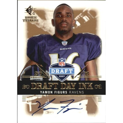 2007 SP Rookie Threads Draft Day Ink #DDIYF Yamon Figurs