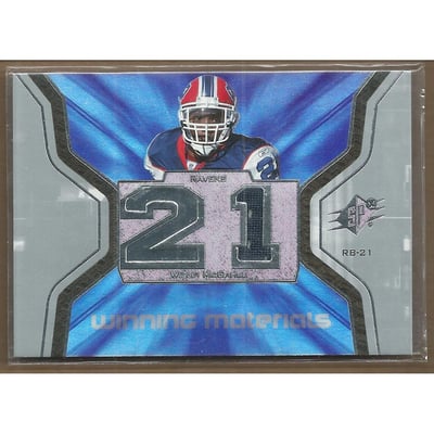 2007 SPx Winning Materials Jersey Number #WMWM Willis McGahee