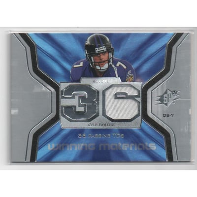 2007 SPx Winning Materials Stat #WMSKB Kyle Boller