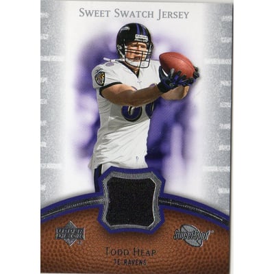 2007 Sweet Spot Sweet Swatch Jersey #SSHE Todd Heap