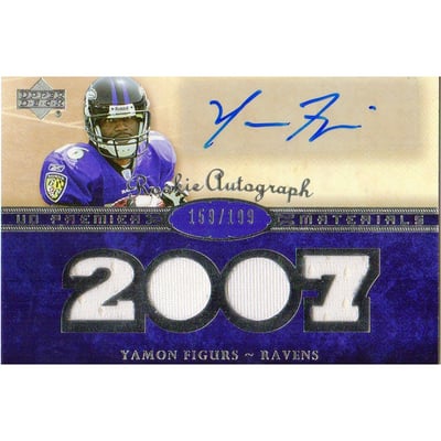 2007 Upper Deck Premier #147 Yamon Figurs JSY AU RC