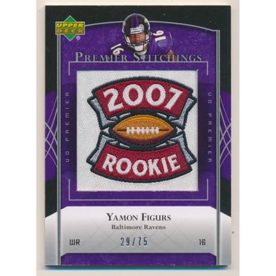 2007 Upper Deck Premier Stitchings Variation #PS29 Yamon Figurs 07R