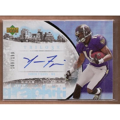 2007 Upper Deck Trilogy Graphiti Autographs #YF Yamon Figurs/199