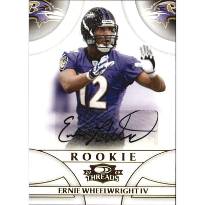 2008 Donruss Threads #181 Ernie Wheelwright AU/755 RC