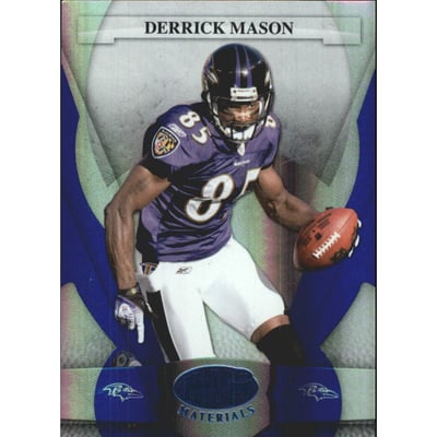 2008 Leaf Certified Materials Mirror Blue #10 Derrick Mason
