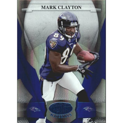 2008 Leaf Certified Materials Mirror Blue #11 Mark Clayton