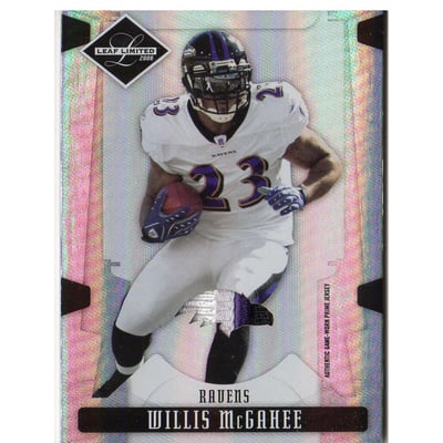 2008 Leaf Limited Threads Prime Team Logo #10 Willis McGahee/25