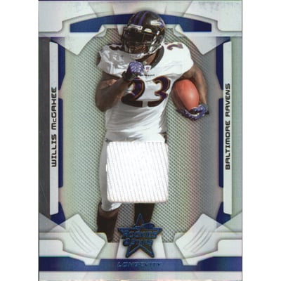 2008 Leaf Rookies and Stars Longevity Materials Sapphire #7 Willis McGahee