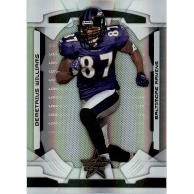 2008 Leaf Rookies and Stars Longevity Parallel Black #9 Demetrius Williams