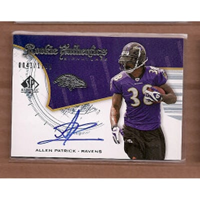 2008 SP Authentic #201 Allen Patrick AU RC