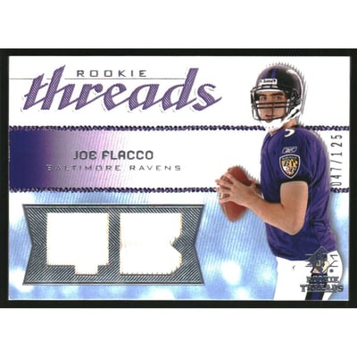 2008 SP Rookie Threads Rookie Threads 125 #RTJF Joe Flacco