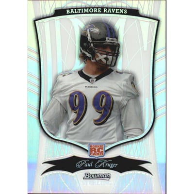 2009 Bowman Sterling Refractors #23 Paul Kruger
