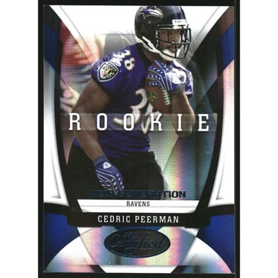 2009 Certified Mirror Blue #141 Cedric Peerman