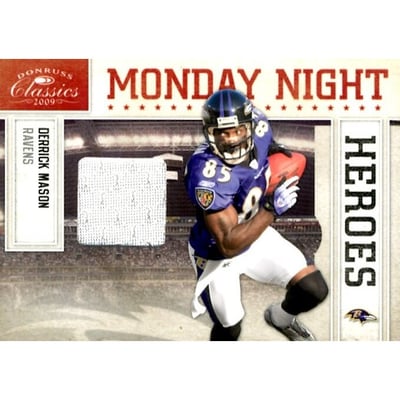 2009 Donruss Classics Monday Night Heroes Jerseys #7 Derrick Mason/299