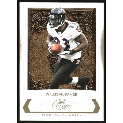2009 Donruss Classics Timeless Tributes Gold #9 Willis McGahee