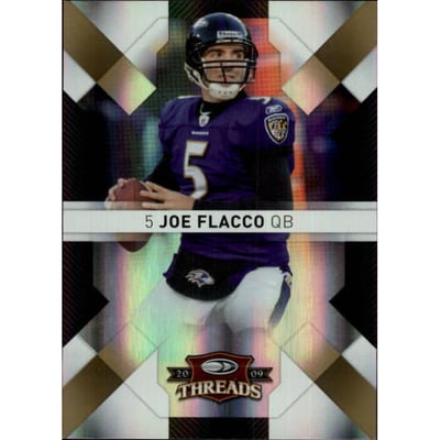2009 Donruss Threads Gold Holofoil #8 Joe Flacco