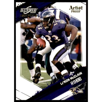 2009 Score Inscriptions Artist's Proof #22 Le'Ron McClain