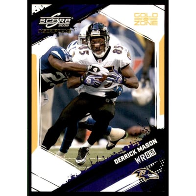 2009 Score Inscriptions Gold Zone #20 Derrick Mason