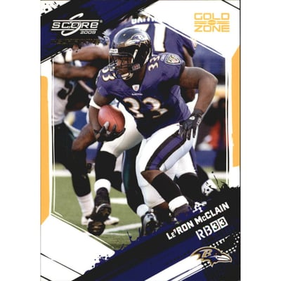 2009 Score Inscriptions Gold Zone #22 Le'Ron McClain