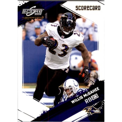2009 Score Inscriptions Gold Zone #28 Willis McGahee