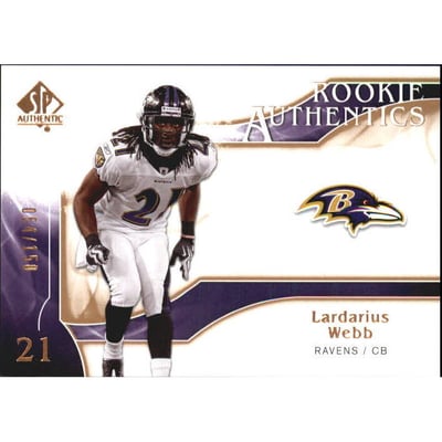2009 SP Authentic Bronze #208 Lardarius Webb