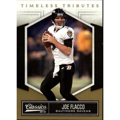 2010 Classics Timeless Tributes Gold #8 Joe Flacco