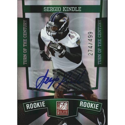 2010 Donruss Elite Turn of the Century Autographs #193 Sergio Kindle/499