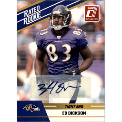 2010 Donruss Rated Rookies Autographs #35 Ed Dickson