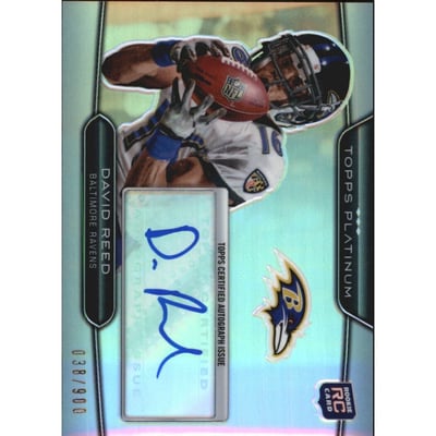 2010 Topps Platinum Rookie Autographs #95 David Reed/900
