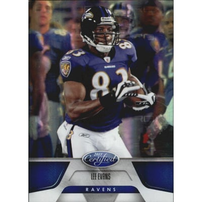 2011 Certified Mirror Blue #17 Lee Evans