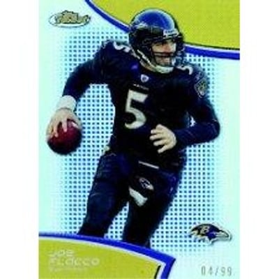 2011 Finest Blue Refractors #114 Joe Flacco