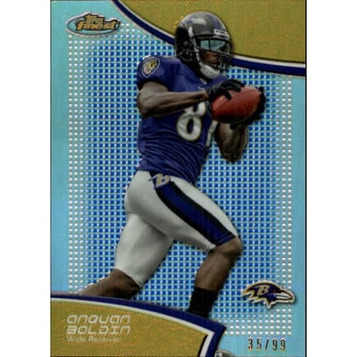 2011 Finest Blue Refractors #72 Anquan Boldin