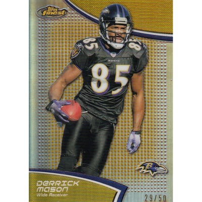 2011 Finest Gold Refractors #76 Derrick Mason