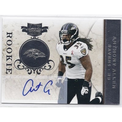 2011 Panini Plates and Patches Signatures Silver #110 Anthony Allen/74