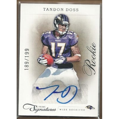 2011 Prime Signatures #212 Tandon Doss AU/199 RC