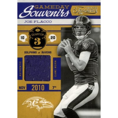 2011 Timeless Treasures Game Day Souvenirs 3rd Quarter #13 Joe Flacco/250