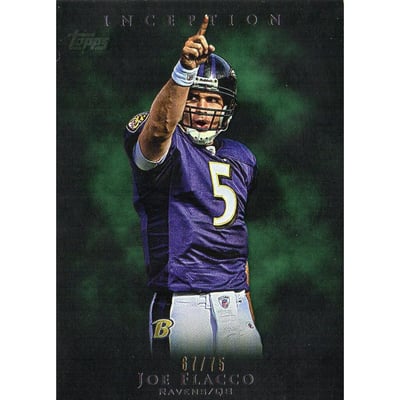 2011 Topps Inception Green #77 Joe Flacco