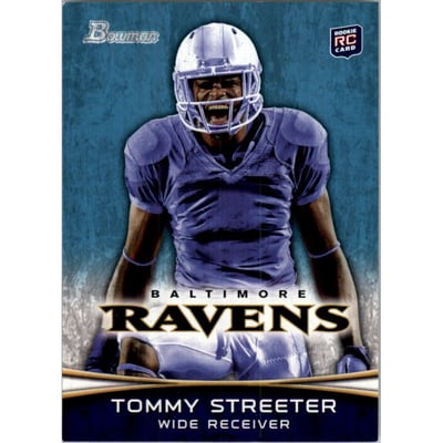 2012 Bowman #114B Tommy Streeter SP/mouth open