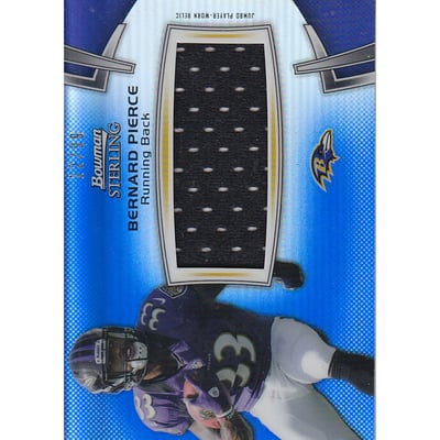 2012 Bowman Sterling Blue Refractors #BSJRRBP Bernard Pierce JSY/99