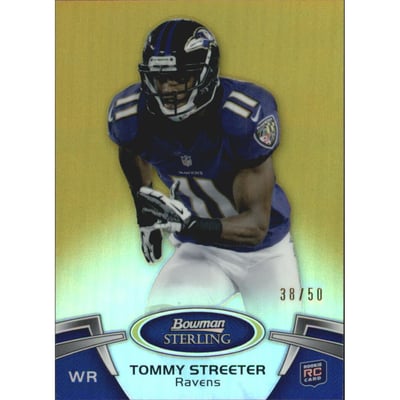 2012 Bowman Sterling Gold Refractors #59 Tommy Streeter