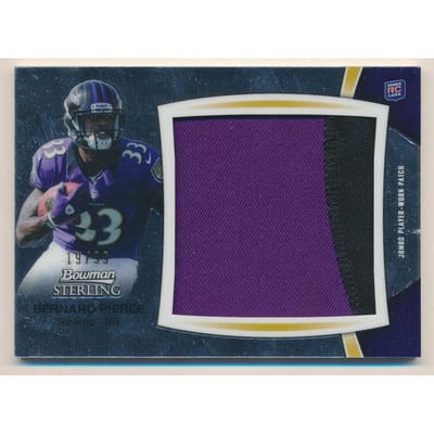 2012 Bowman Sterling Relics Jumbo #BSJRPBP Bernard Pierce