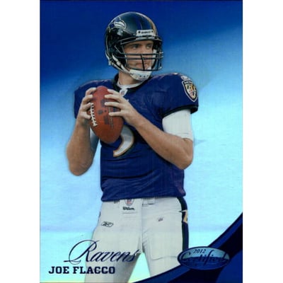 2012 Certified Mirror Blue #22 Joe Flacco