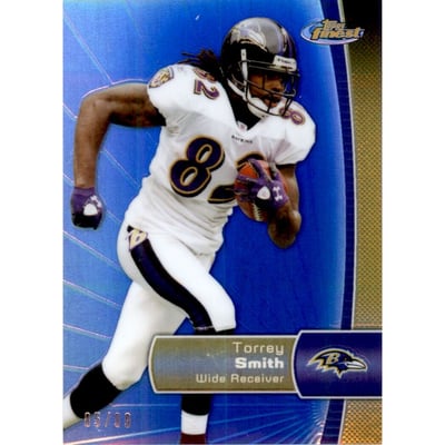 2012 Finest Blue Refractors #31 Torrey Smith