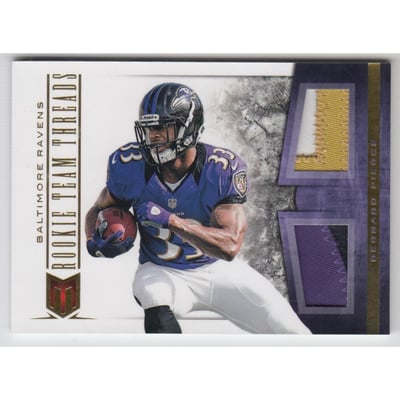 2012 Momentum Rookie Team Threads Dual Materials Prime #13 Bernard Pierce