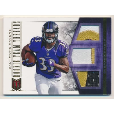 2012 Momentum Rookie Team Threads Triple Materials Prime #13 Bernard Pierce
