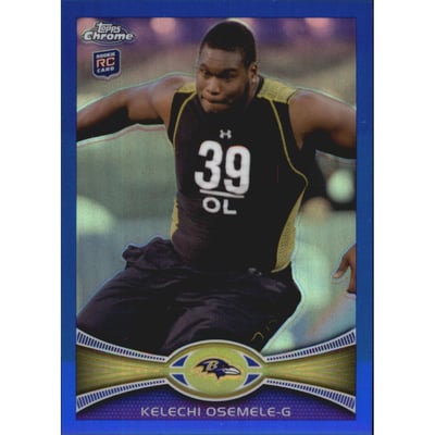 2012 Topps Chrome Blue Refractors #177 Kelechi Osemele
