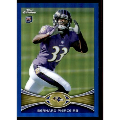 2012 Topps Chrome Blue Refractors #213 Bernard Pierce