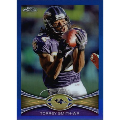 2012 Topps Chrome Blue Refractors #52 Torrey Smith