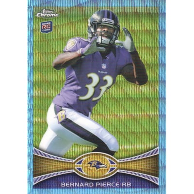 2012 Topps Chrome Blue Wave Refractors #BW213 Bernard Pierce