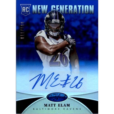 2013 Certified Mirror Blue Signatures #267 Matt Elam/100